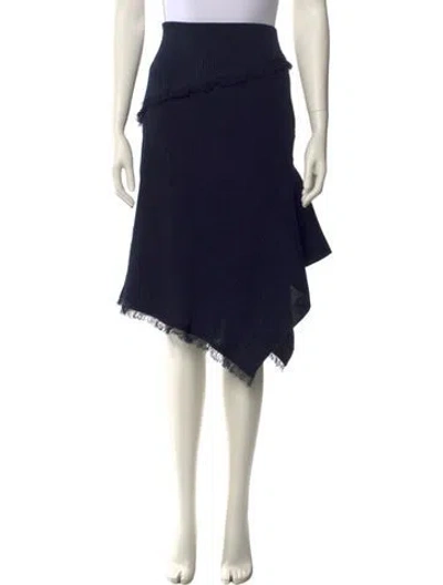 Pre-owned Yeon Knee-length Skirt In Blue