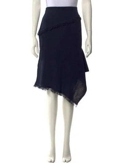 Pre-owned Yeon Knee-length Skirt In Blue