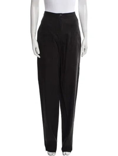 Pre-owned Yeon Straight Leg Pants In Black