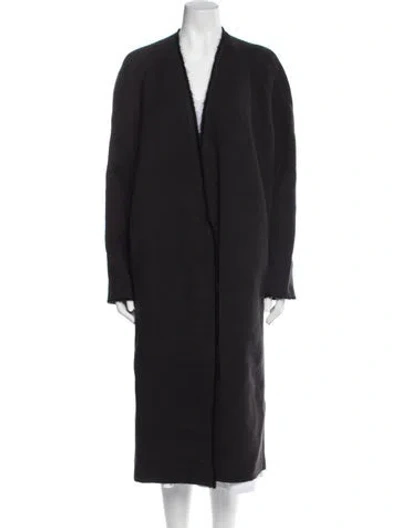 Pre-owned Yeon Virgin Wool Coat In Gray