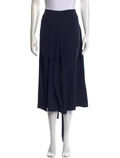 Pre-owned Yeon Wide Leg Pants In Blue