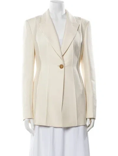 Pre-owned Yeon Wool Blazer In Neutral