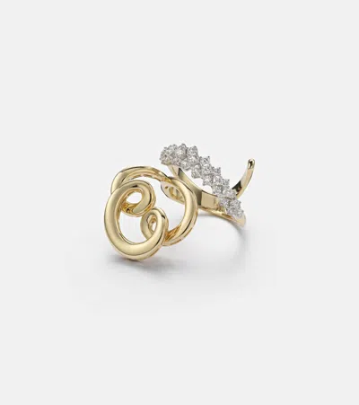 Yeprem 18kt Gold (750/1000) Ring With Diamonds