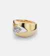 Yeprem 18kt Gold Ring With Diamonds In Gold