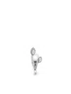 Yeprem 18kt White Gold Whisper Diamond Ear Cuff In Silver