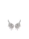 Yeprem 18kt White Gold Y-couture Diamond Earrings In Metallic