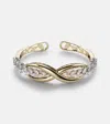 Yeprem Golden Strada 18kt Gold Bangle With Diamonds In Gold