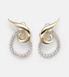 Yeprem Golden Strada 18kt Gold Drop Earrings With Diamonds In Gold