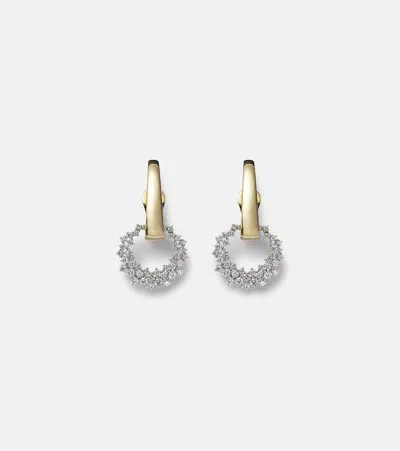 Yeprem Golden Strada 18kt Gold Drop Earrings With Diamonds