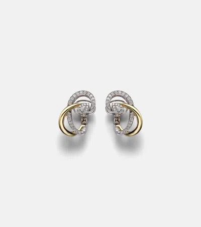 Yeprem Golden Strada 18kt Gold Earrings With Diamonds