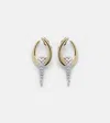 Yeprem Golden Strada 18kt Gold Earrings With Diamonds In Gold