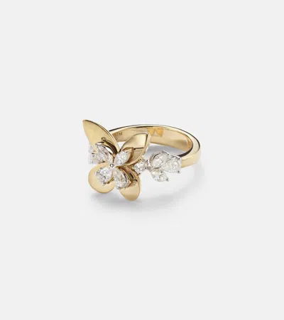 Yeprem Golden Strada 18kt Gold Ring With Diamonds