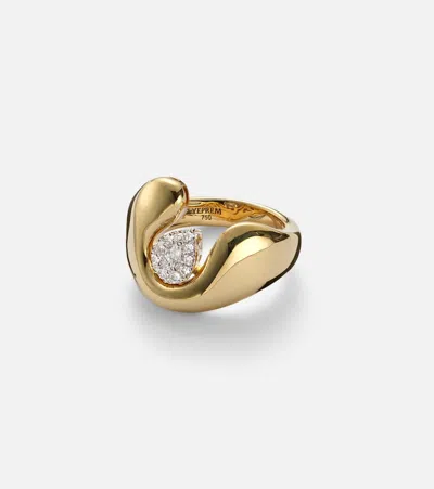 Yeprem Golden Strada 18kt Gold Ring With Diamonds