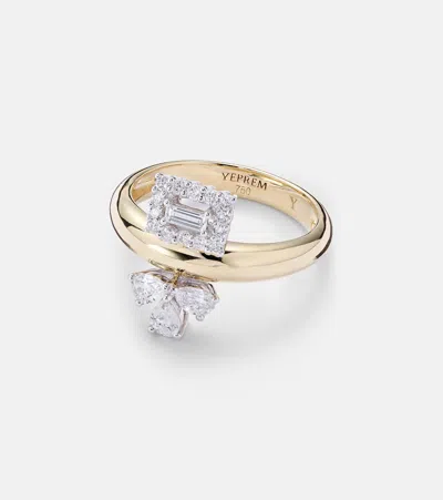 Yeprem Golden Strada 18kt Gold Ring With Diamonds