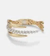 Yeprem Golden Strada 18kt White And Yellow Gold Bangle With Diamonds In Gold