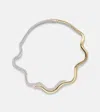 Yeprem Golden Strada 18kt White And Yellow Gold Necklace With Diamonds In Multi