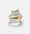 Yeprem Golden Strada 18kt Yellow Gold And White Gold Ring With Diamonds In Metallic