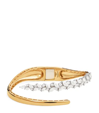 Yeprem Mixed Gold And Diamond Bangle