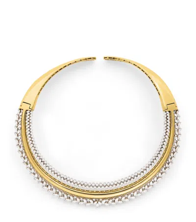 Yeprem Mixed Gold And Diamond Choker