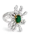 Yeprem Mixed Gold, Diamond And Emerald Ring