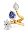 Yeprem Mixed Gold, Diamond And Sapphire Reign Supreme Ring