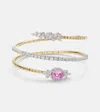 Yeprem Reign Supreme 18kt Gold Bangle With Sapphire And Diamonds