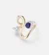 Yeprem Reign Supreme 18kt Gold Ring With Diamonds And Sapphires In Gold