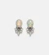 Yeprem Reign Supreme 18kt White Gold Earrings With Opals And Diamonds