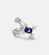 Yeprem Reign Supreme 18kt White Gold Ring With Diamonds And Sapphire In Metallic