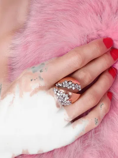 Yeprem Strada Diamond Ring In Metallic