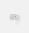 Yeprem Whisper Ear 18kt White Gold Ear Cuff With Diamonds In Silver