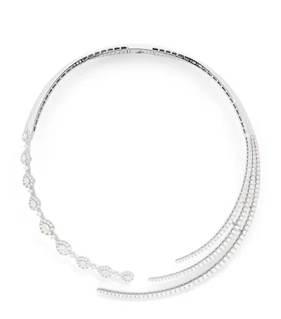 Yeprem White Gold And Diamond Choker