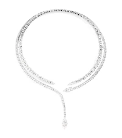 Yeprem White Gold And Diamond Choker
