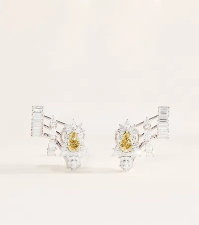 Yeprem White Gold And Diamond Reign Supreme Earrings