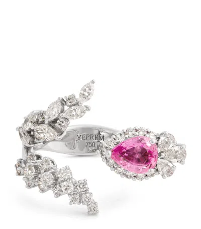 Yeprem White Gold And Diamond Reign Supreme Ring