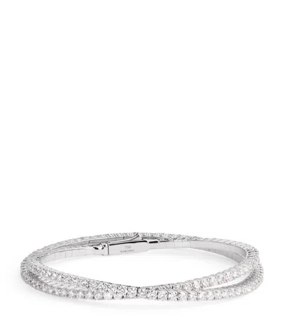 Yeprem White Gold And Diamond Y-couture Crossover Bracelet