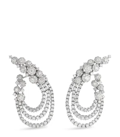 Yeprem White Gold And Diamond Y-couture Drop Earrings