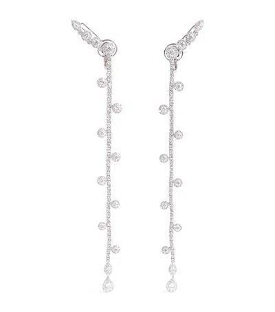 Yeprem White Gold And Diamond Y-couture Drop Earrings