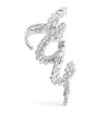 Yeprem White Gold And Diamond Y-not Ring In White