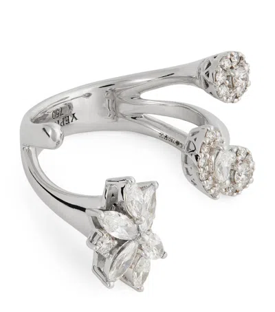 Yeprem White Gold And Diamond Y-not Ring