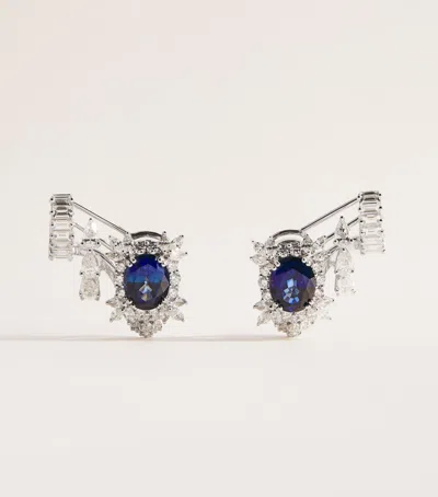 Yeprem White Gold And Diamond Y-couture Earrings