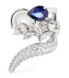 Yeprem White Gold, Diamond And Sapphire Whisper Ear Cuff In White