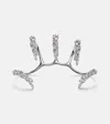 Yeprem Y-conic 18kt White Gold Ring With Diamonds