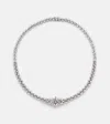 Yeprem Choker Y-couture Aus 18kt Weissgold Mit Diamanten In Silber