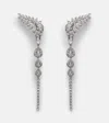 Yeprem Y-couture 18kt White Gold Clip-on Earrings With Diamonds In Silver