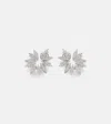 Yeprem Y-couture 18kt White Gold Clip-on Earrings With Diamonds In Metallic