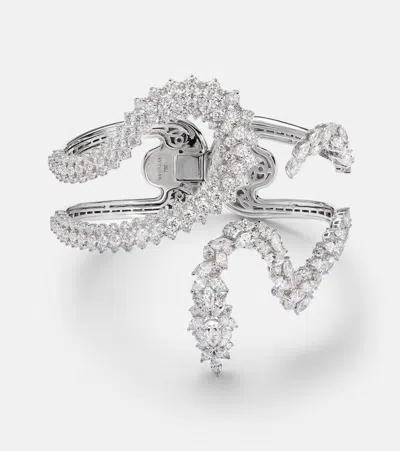 Yeprem Y-couture 18kt White Gold Cuff Bracelet With Diamonds