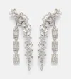 Yeprem Y-couture 18kt White Gold Drop Earrings With Diamonds In Silver