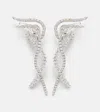 Yeprem Y-couture 18kt White Gold Drop Earrings With Diamonds In Silver