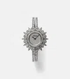 Yeprem Y-momento 18kt White Gold Watch With Diamonds In Silver